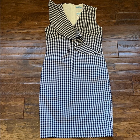 J. McLaughlin Gingham KATHRYN Sheath Dress 2 NWT